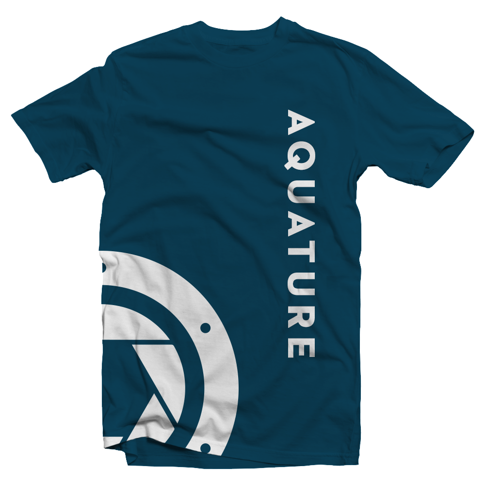 blue aquature shirt