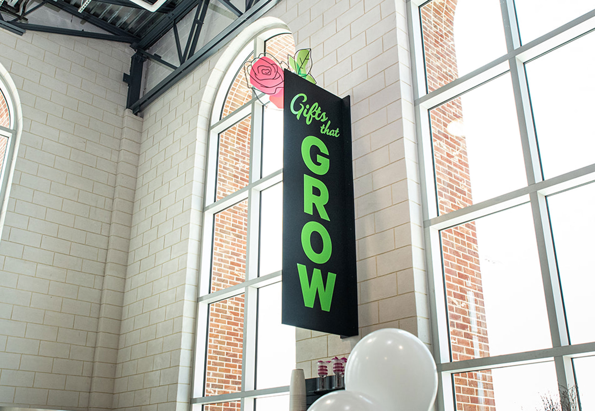 Brookshire Brothers grocery store gifts that grow floral sign