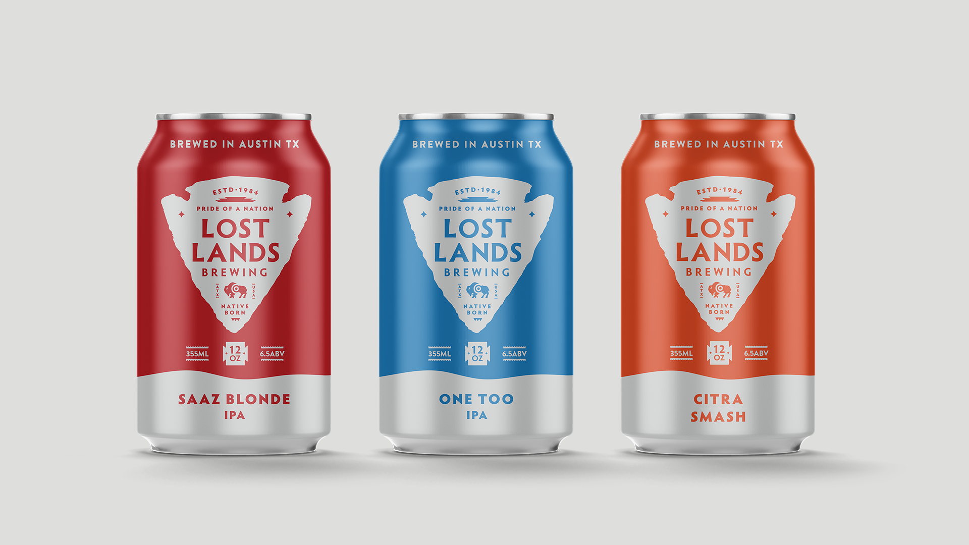 lost lands three cans. saaz blonde, citra smash and too blue