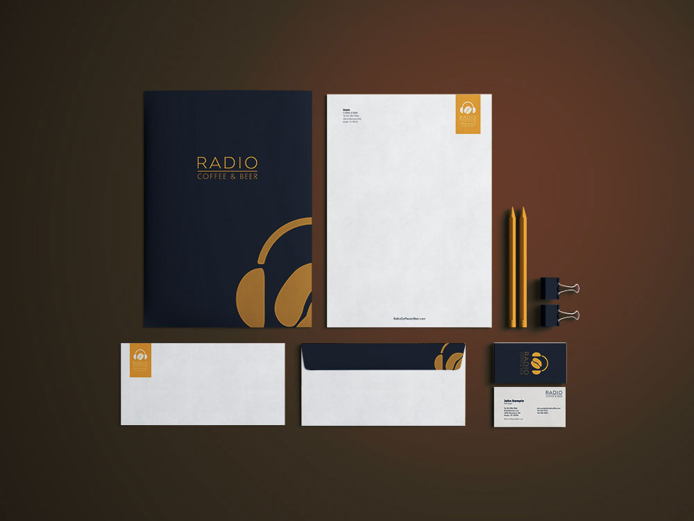 radio logo letterhead package