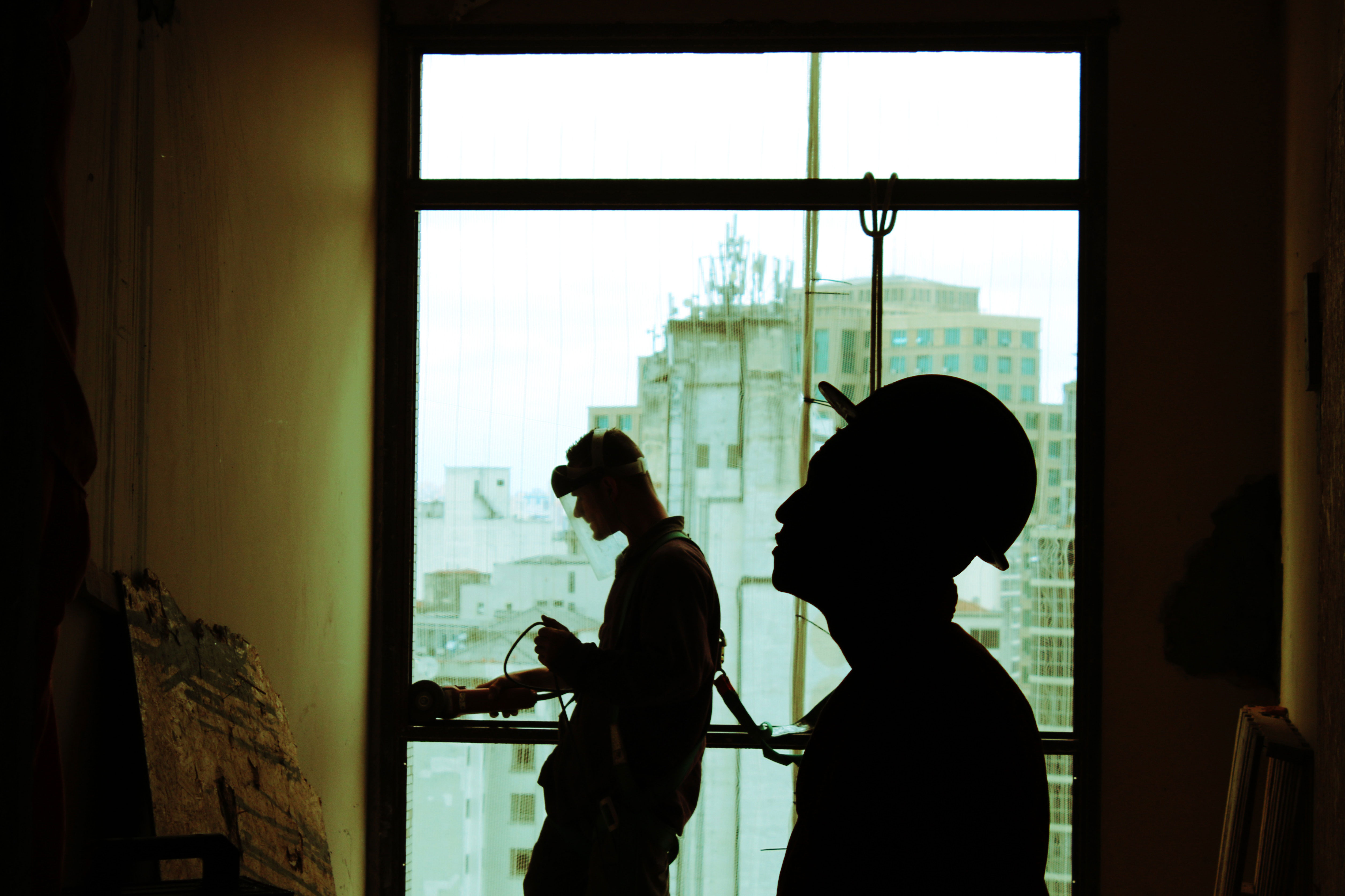 men working on construction